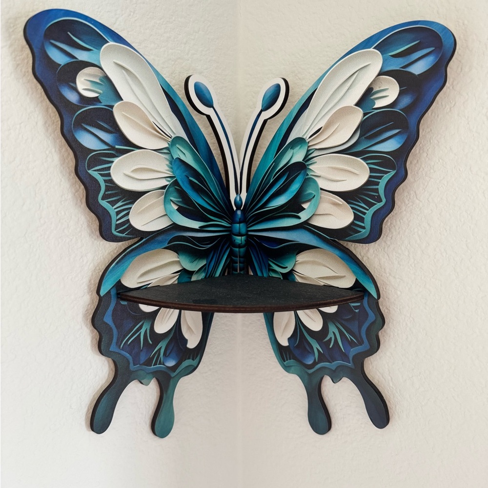 Blue Butterfly Wall Decor